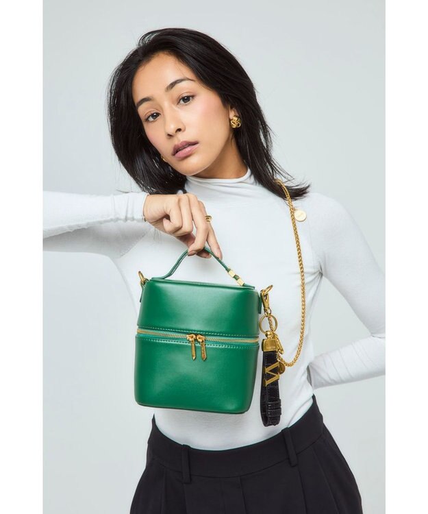 style code 【VerdeVari/ヴェルデヴァリ】バニティバッグ グリーン