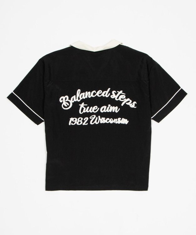 WEGO 【ユニセックス着用ITEM】ボーリングシャツ（SS） ブラック