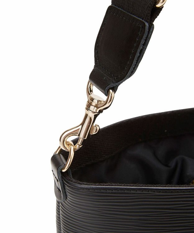 TOPKAPI 【Breath TOPKAPI】RIPPLE リプル ナイロン コンビ ベルト デザイン ショルダー バッグ ブラック