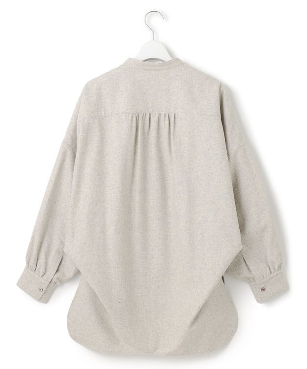 J.PRESS YORK STREET 【WOMEN】バンドカラーブラウス アイボリー系