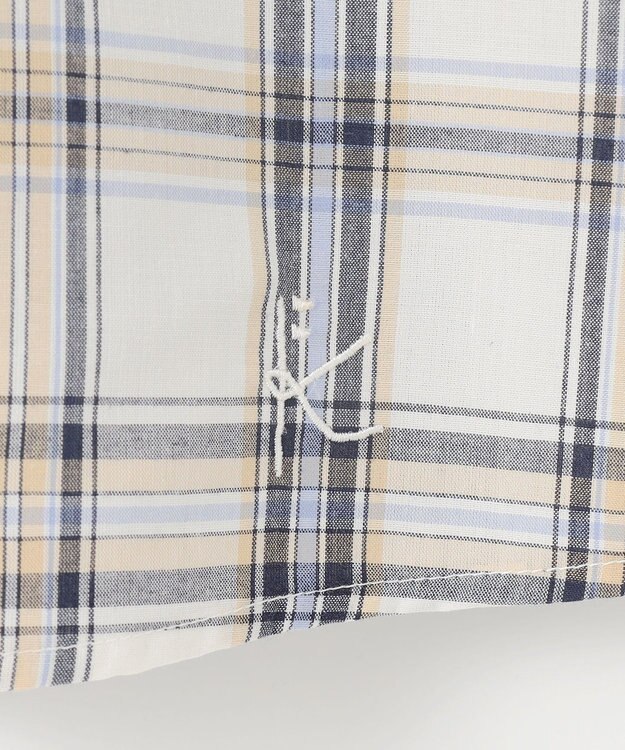 組曲 KIDS 【150-160㎝】プランタンチェック ブラウス ベージュ