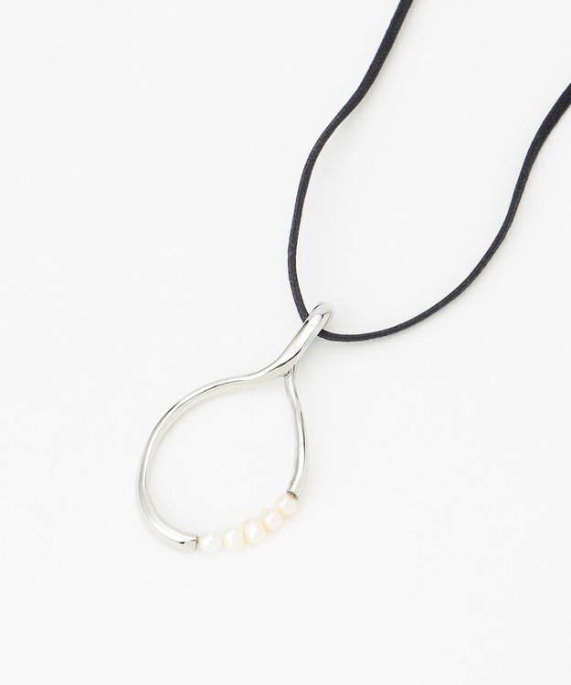 23区 パールリング ネックレス シルバー系