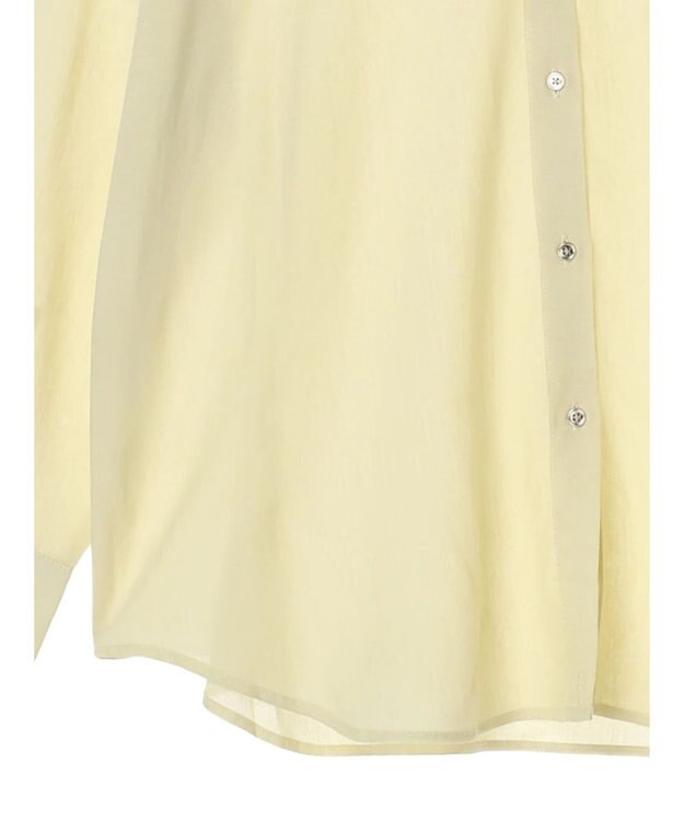 Green Parks リネンレーヨン２ｗａｙシャツ Yellow