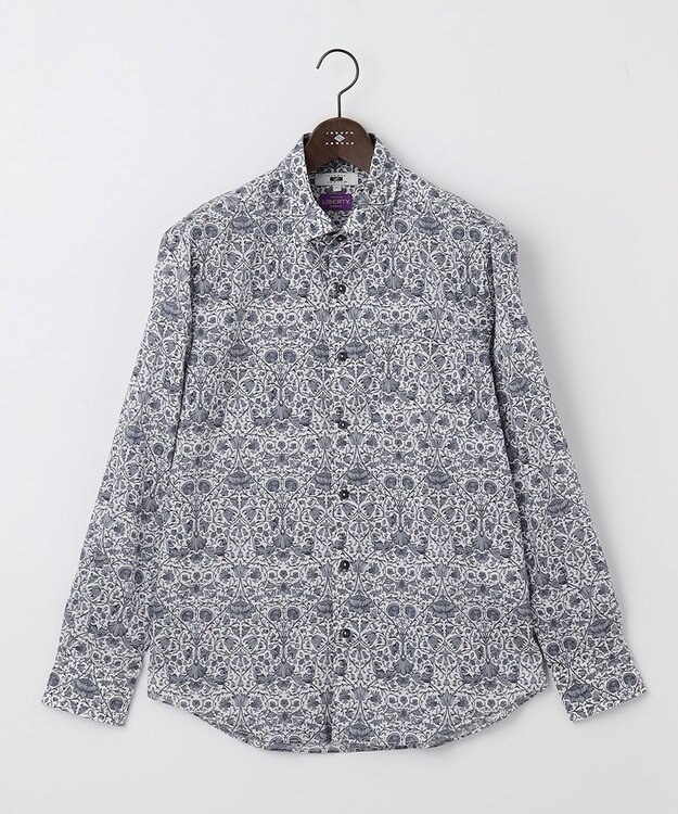 JOSEPH ABBOUD 【リバティー柄】プリントシャツ ホワイト系6