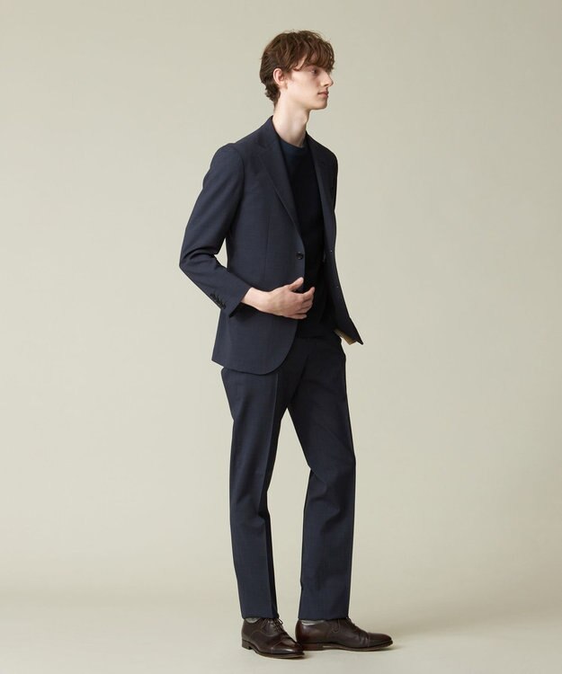 J.PRESS MEN 【J.PRESS MOVING / セットアップ対応】REDA ACTIVEマイクロハウンドトゥース スラックス ネイビー系8