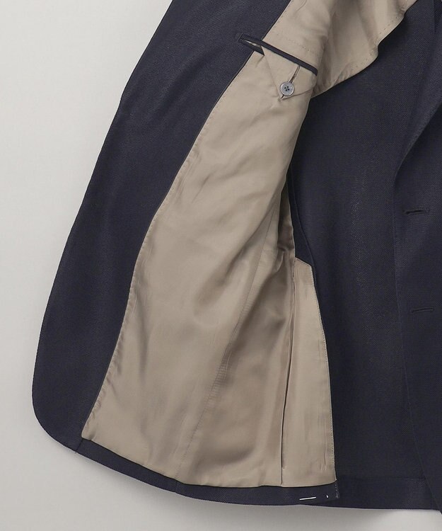 GOTAIRIKU 五大陸オリジナル素材 【防シワ/通気性抜群/ストレッチ】カラミSOLOTEXブレザー ネイビー系