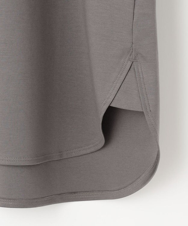 自由区 【洗える】ハイカウントインナー カットソー グレー系