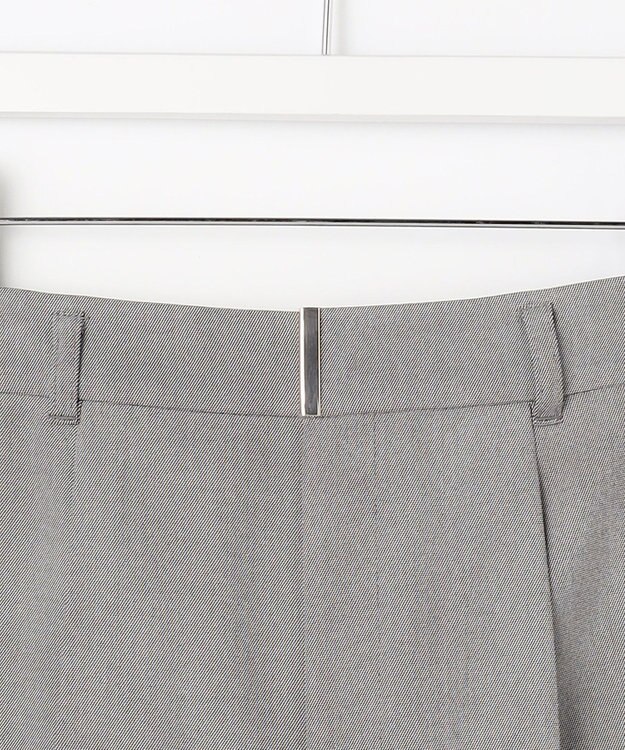 ANY SIS L 褒めらレディストレッチ ワイドパンツ グレーシャンブレー