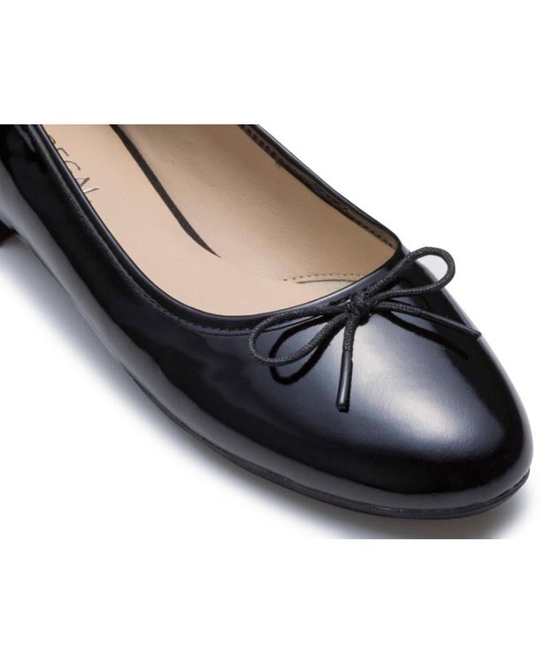 REGAL FOOT COMMUNITY 【リーガルレディース】F79Q バレエシューズ フラットシューズ ブラックエナメル