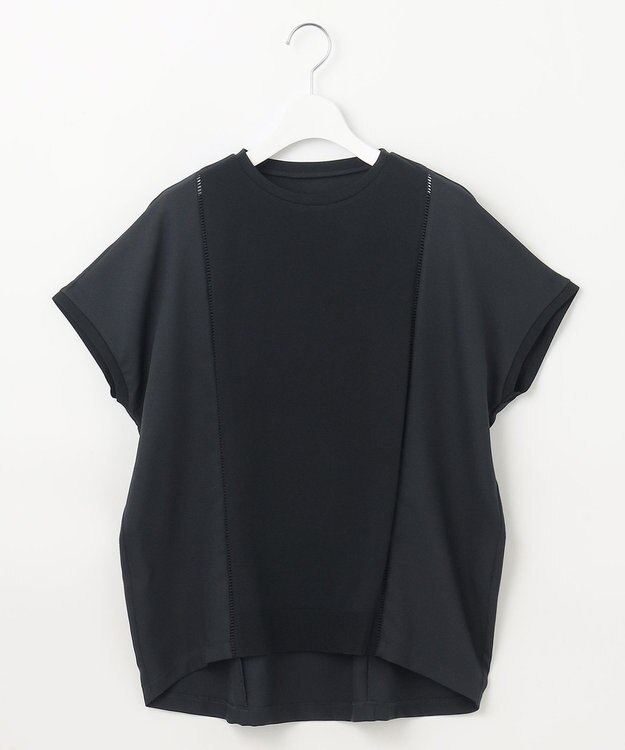 自由区 L 【洗える】ハイブリットレーヨンアムンゼン ブラウス ブラック