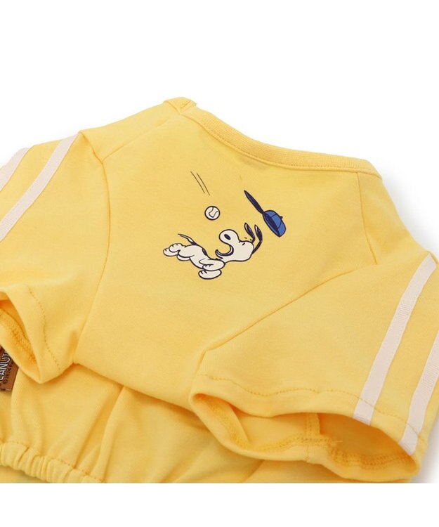 PET PARADISE スヌーピー Tシャツ 《ファインプレー柄》 黄色 小型犬 ファインプレー柄