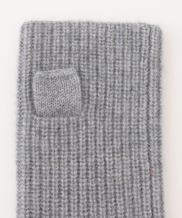 J.PRESS LADIES ピュアカシミヤ アームウォーマー ライトグレー系1