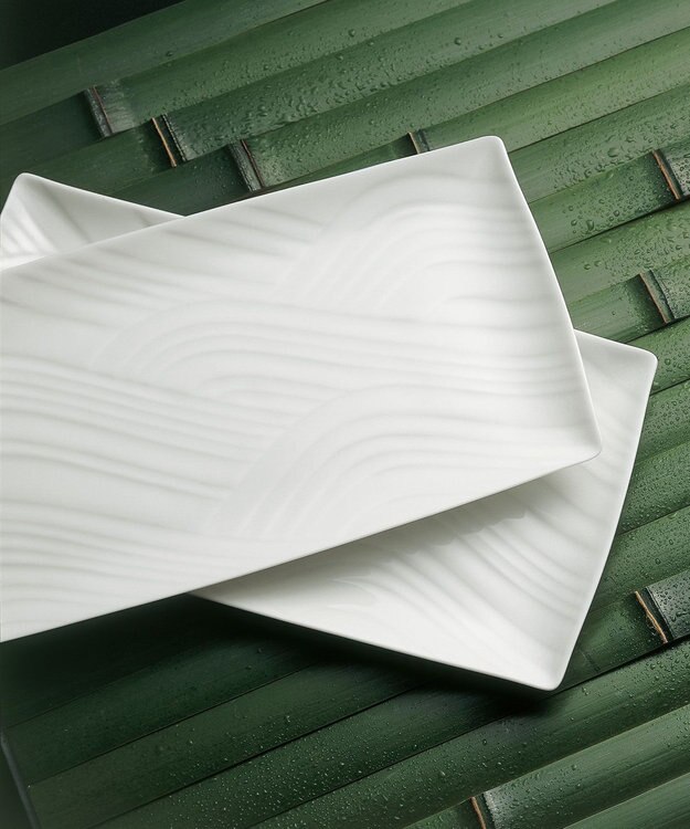 たち吉 【たち吉】白磁さらさ 焼物皿〈5枚〉 美濃焼 ホワイト×ホワイト