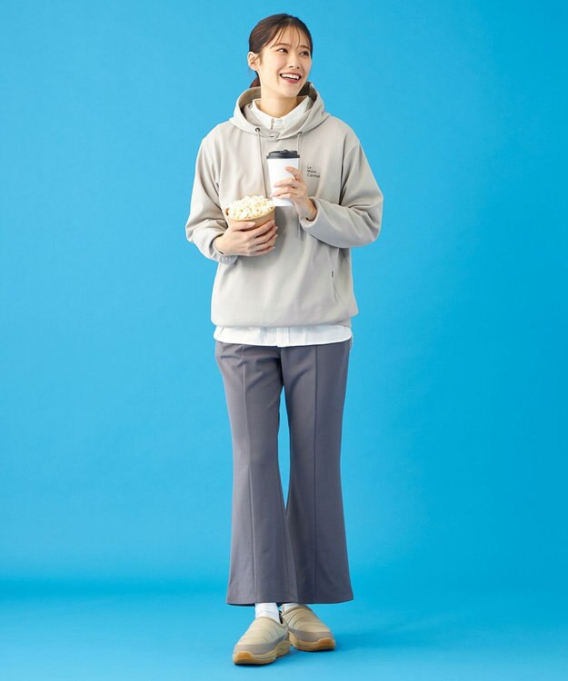 SHARE PARK LADIES 【UVカット・吸水速乾・ストレッチ・軽量・アンチピリング 】ダンボールフードパーカー（S・Mサイズ） ベージュ系