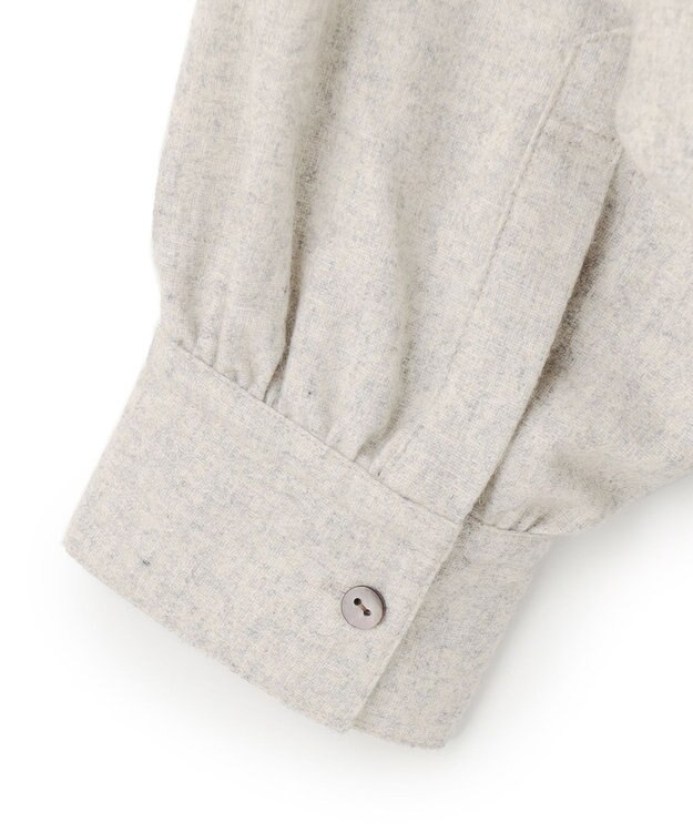 J.PRESS YORK STREET 【WOMEN】バンドカラーブラウス アイボリー系