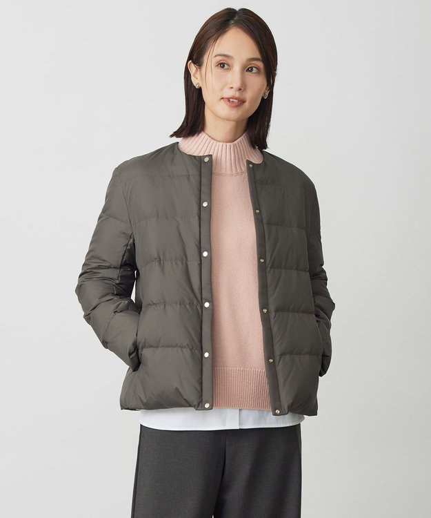 ライトダウン ノーカラージャケット【J.PRESS LADIES】