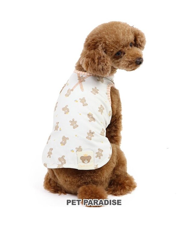 PET PARADISE ペットパラダイス はじめてタンクトップ くまちゃん柄 小型犬 ホワイト