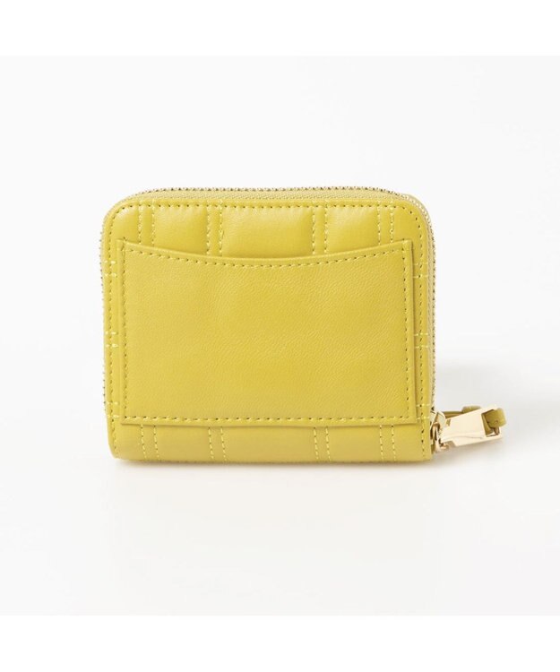 UNBILLION ペルケ perche / シープボックスキルト・ジャバラカードウォレット イエロー