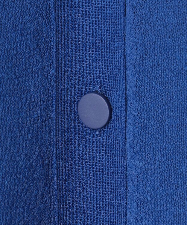 BEIGE， 【洗える】MILANO / リネン混シアーロングジレカーディガン Blue