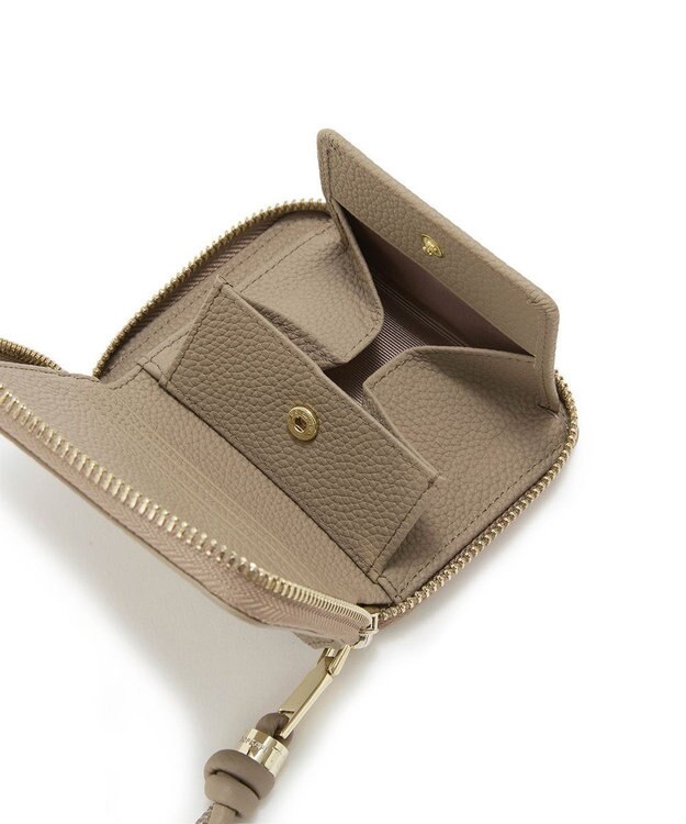 TOPKAPI 【新色追加】【TREASURE TOPKAPI】シュリンクレザー 二つ折り 財布 グレージュ