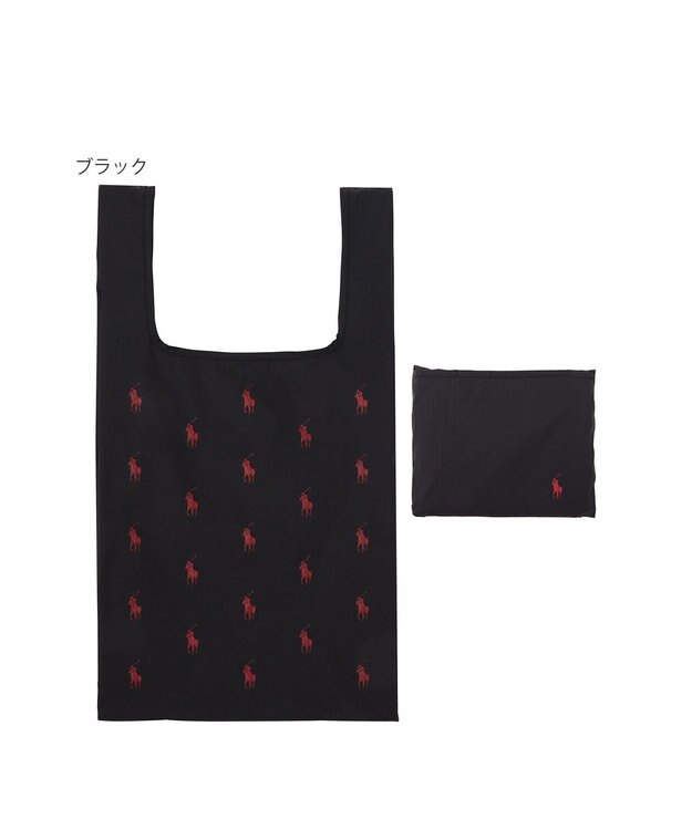 MOONBAT POLO RALPH LAUREN（ポロ ラルフ ローレン）ポロポニー ポケッタブル レインバック ブラック