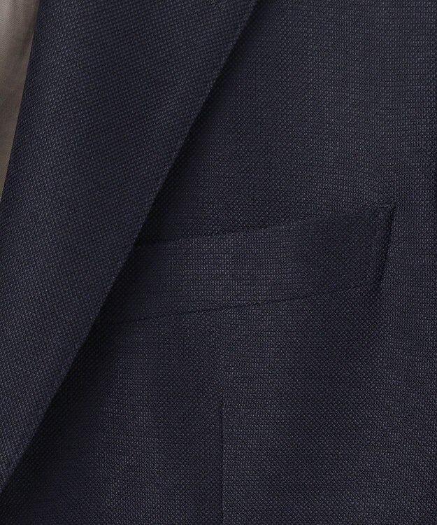 GOTAIRIKU 五大陸オリジナル素材 【防シワ/通気性抜群/ストレッチ】カラミSOLOTEXブレザー ネイビー系