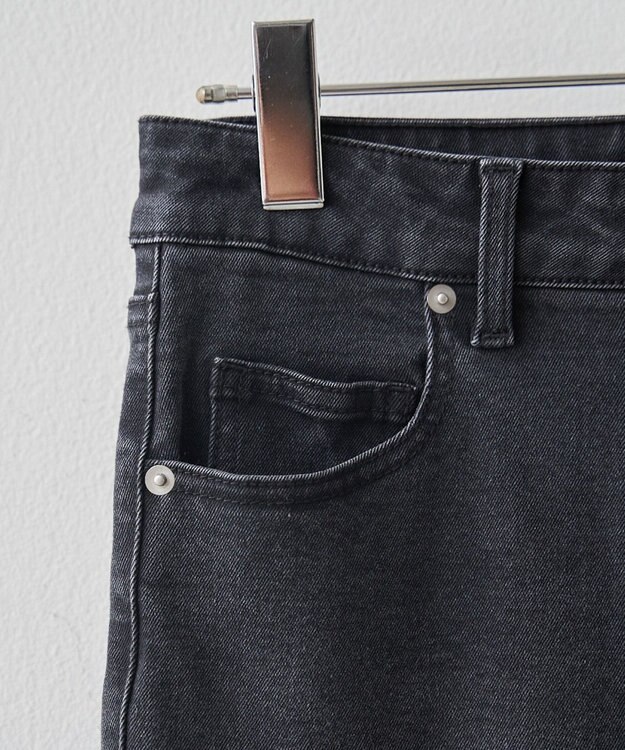 WEGO ハイウエストストレッチスキニーパンツ ブラック