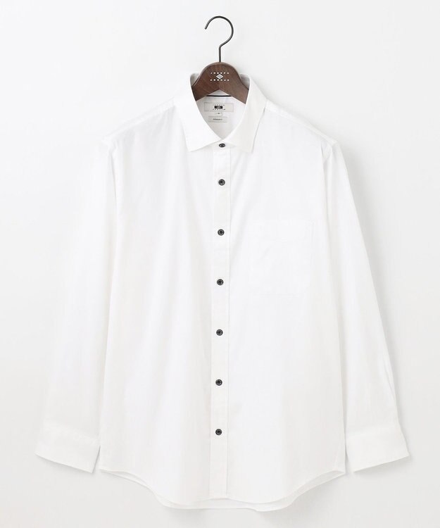 JOSEPH ABBOUD 【キングサイズ・オーガニックコットン使用】JOE COTTON ストレッチオックス シャツ ホワイト系