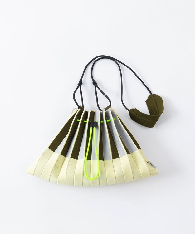 TRICOTE プリーツストライプミニバッグ 39NAVY