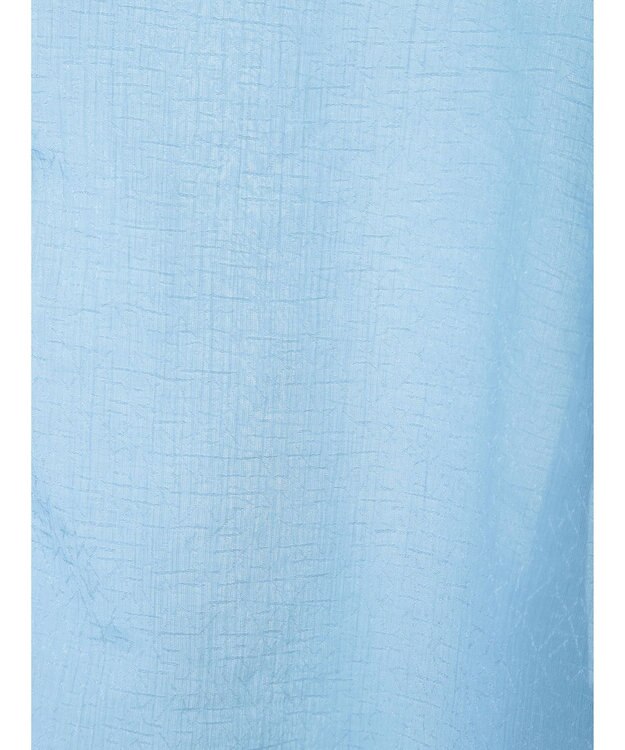 earth music&ecology キラキラシアーギャザーシャツ Blue