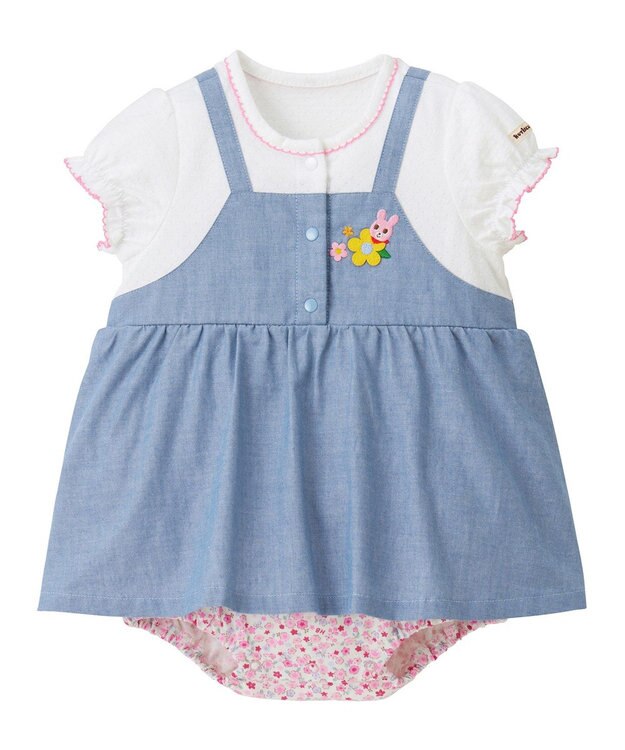 MIKI HOUSE HOT BISCUITS ショートオール＆ソックスギフトセット【BOX付き】 ブルー