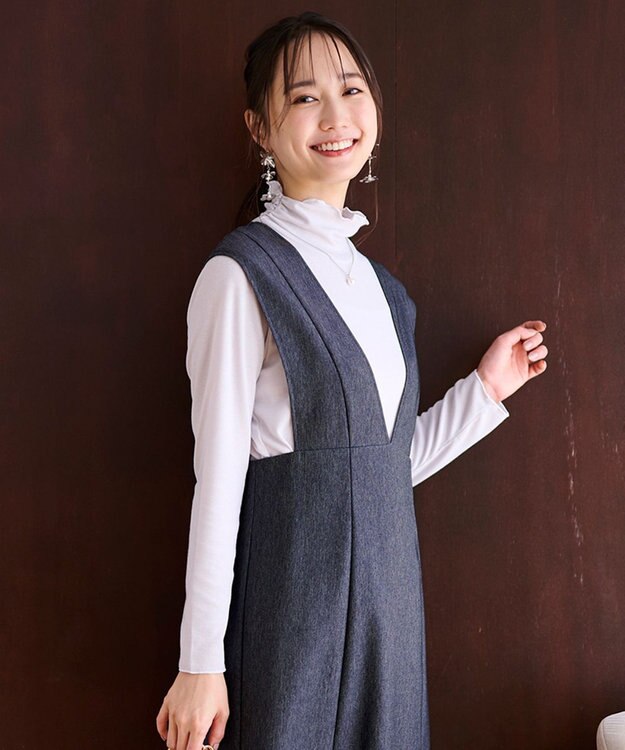 ANY SIS 【洗える】シアーリブ インナー ライトグレー