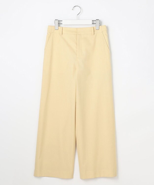 J.PRESS LADIES 【セットアップ対応・洗える・撥水】コットンFITTY ストレート パンツ イエロー系