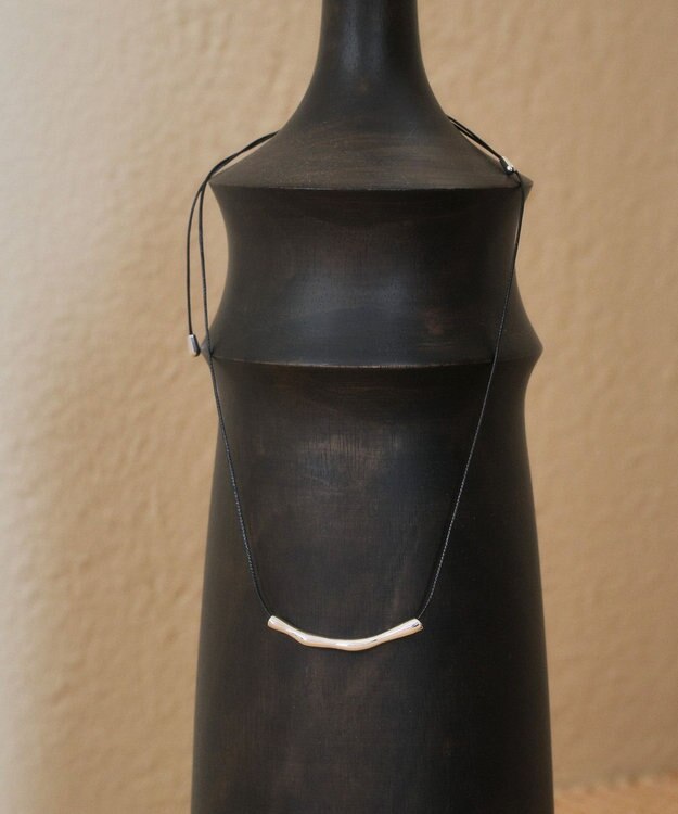 YECCA VECCA パイプコードネックレス Silver