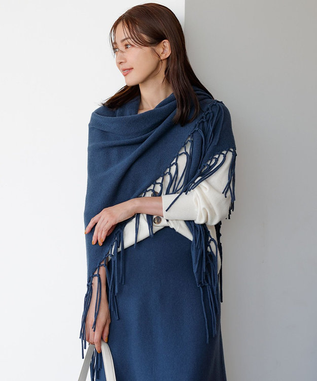 ウールカシミヤ トライアングル ストール / 23区 | ファッション通販