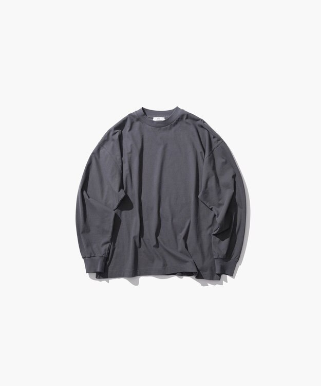 ATON FRESCA NUBACK | ロングスリーブTシャツ CHARCOAL GRAY