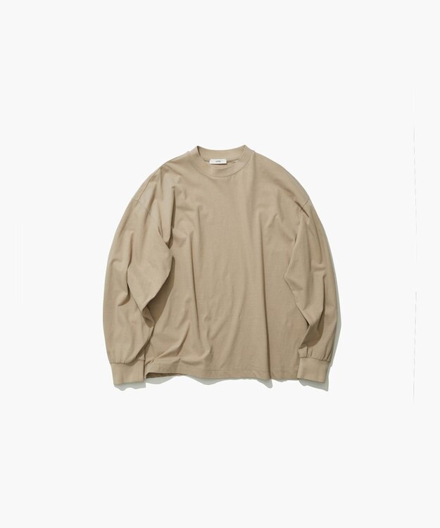 ATON FRESCA NUBACK | ロングスリーブTシャツ BEIGE