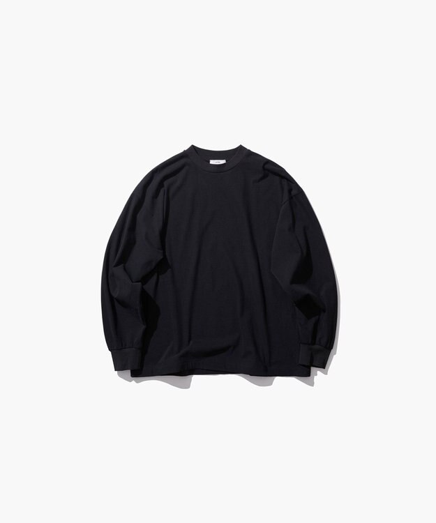ATON FRESCA NUBACK | ロングスリーブTシャツ  BLACK