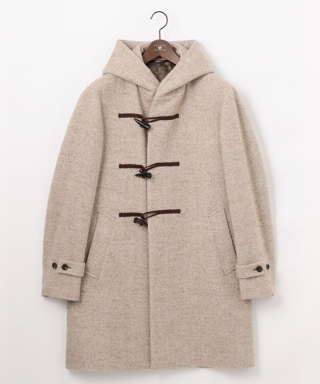 JOSEPH ABBOUD 【尾州産カシミヤブレンド×アルパカ混素材】カシミヤブレンドアルパカヘリンボン ダッフルコート ベージュ系7