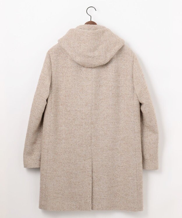 JOSEPH ABBOUD 【尾州産カシミヤブレンド×アルパカ混素材】カシミヤブレンドアルパカヘリンボン ダッフルコート ベージュ系7