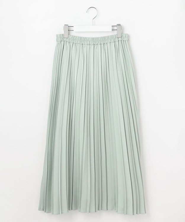 ANY SIS S ボリューム ニット×プリーツ スカート セット アイボリー×ミント