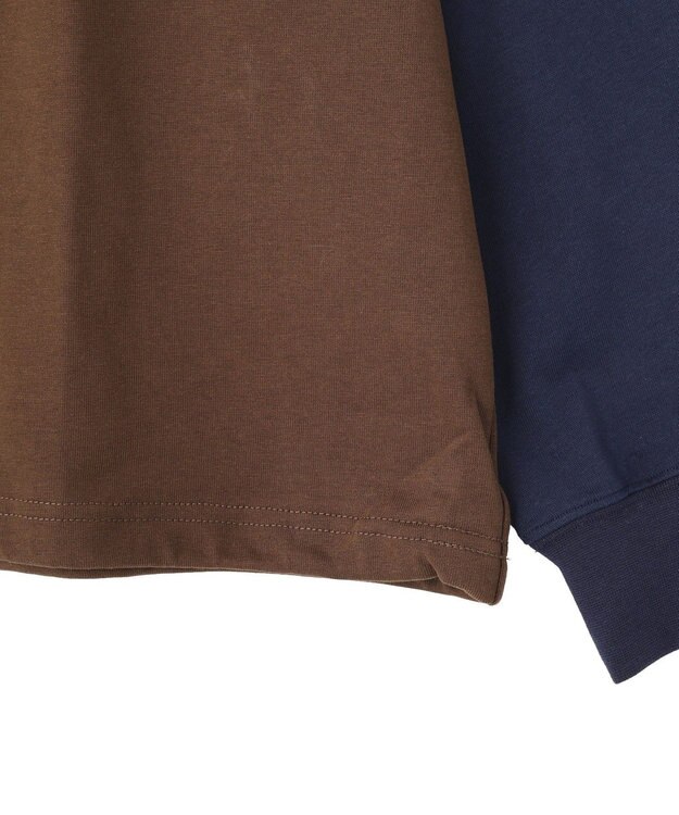CRAFT STANDARD BOUTIQUE ワンポイント刺繍ラグランロンＴ Brown