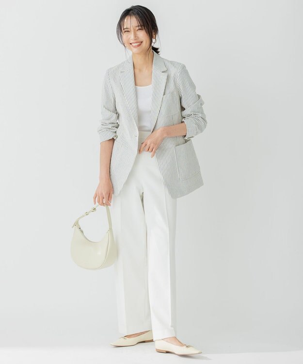 23区 【STORY7月号掲載】YAHKI SOFT W FACE ムーン バッグ ライトイエロー系