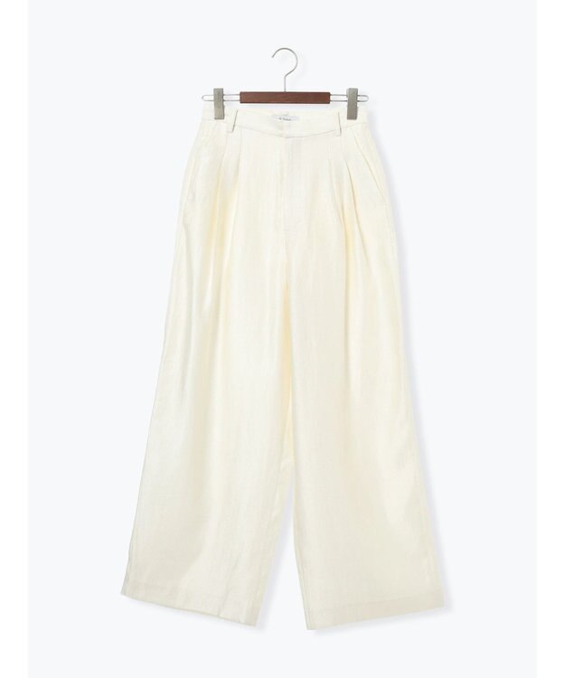 Te chichi シャイニーワイドパンツ(セットアップ可) オフホワイト