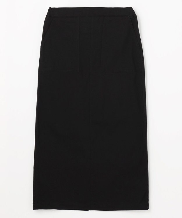 ANY L 【ウエストゴム】ベイカースカート ブラック