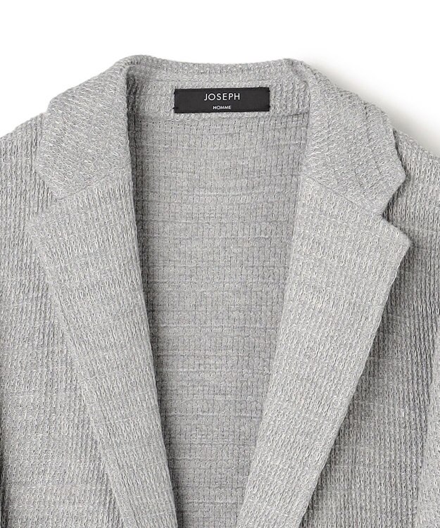 JOSEPH HOMME ドライコードムリネ　ニットジャケット ライトグレー系