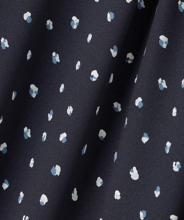 J.PRESS LADIES S 【洗える】ドット フラワープリント ワンピース ネイビー系5