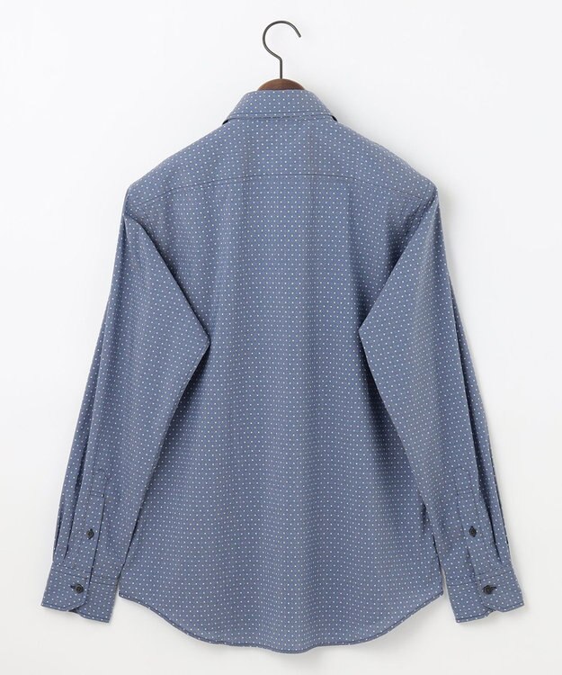 JOSEPH ABBOUD 【ストレッチ・洗える】ストレッチ プリント シャツ ネイビー系5