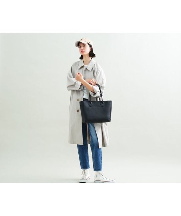 genten ミネルヴァ トートバッグ（中） クロ