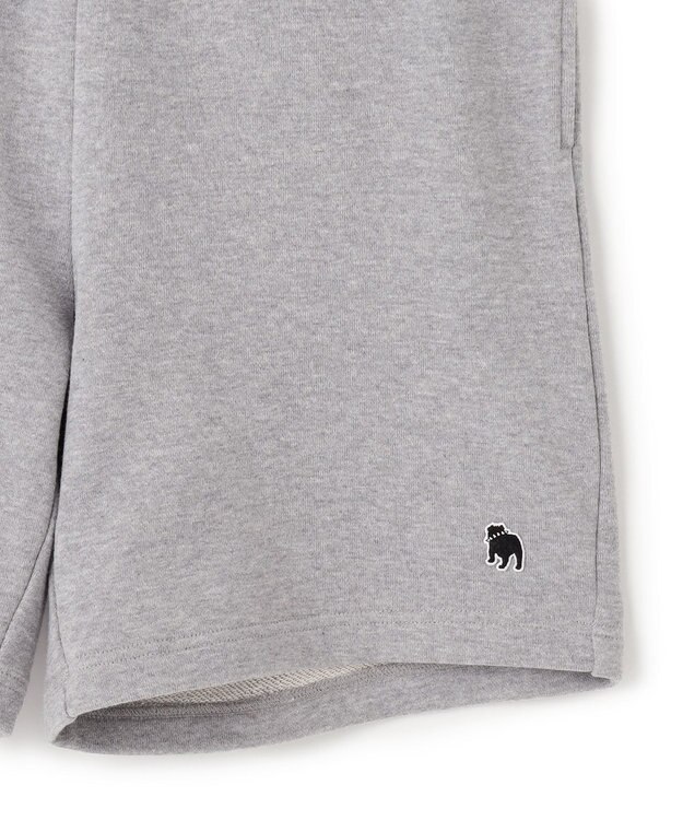 J.PRESS MEN 【WEB限定】バックブル スウェットハーフパンツ ライトグレー系